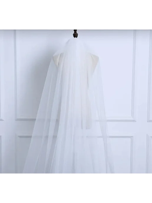 FEIYANSHA Свадебная фата белая 3 метра White 3M, 3 м, фото 4