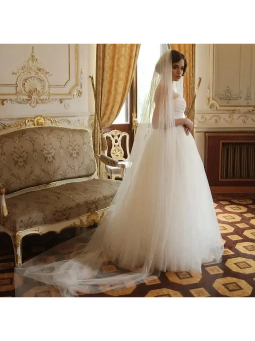 FEIYANSHA Свадебная фата ivory 3M 300cm, вариант