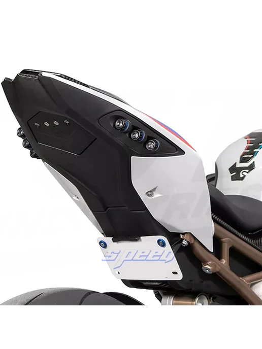 Bong Держатель номерного знака S1000RR, кРОНШТЕЙН ДЛЯ ЗАЛИННОГО К, черный, фото 3