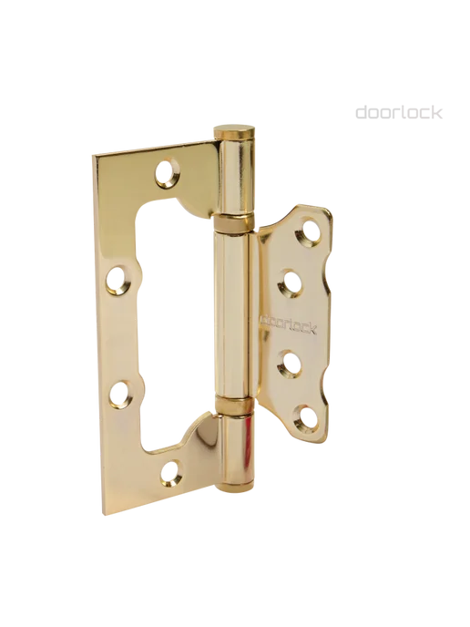 Doorlock Петля карточная без врезки H100 76 2BB PB латунь, желтый, фото 2