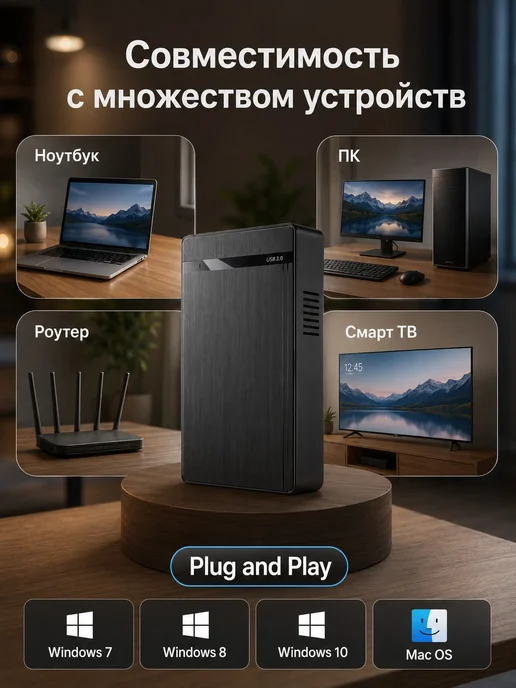 Корпус для накопителя для ноутбука USB 3.0, вариант, фото 2