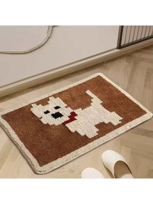 Коврик для ванной и туалета 50х80 см Joy.Yolife с длинным, 50x80 см, фото 2