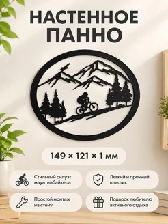 Настенное панно Горный велосипедист