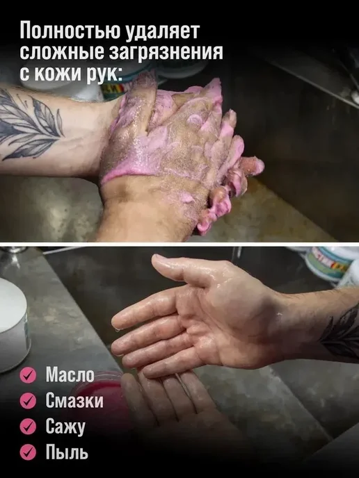 Паста для очистки рук ЧИСТИК Профи ( PROFI ) 200 мл банка, 200 мл, фото 3
