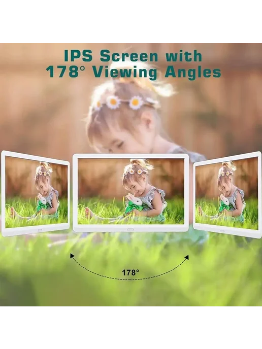 Нет бренда 10-дюймовая цифровая фоторамка с IPS-экраном 1280x800, цифро, 1280x800, фото 3