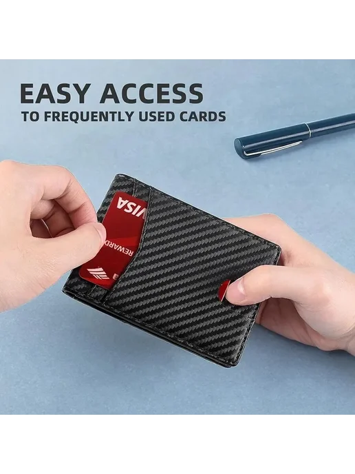 Нет бренда Минималистичный Мужской Кошелек С Защитой От RFID, Ультратон, вариант, фото 7