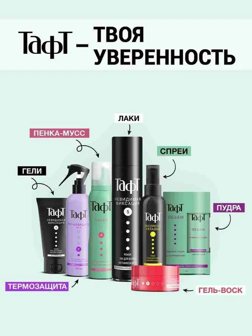 ТАФТ Пудра для укладки волос, 10 мл, 10 мл, фото 7