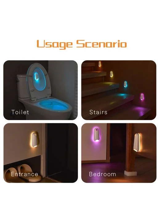 Нет бренда Ночник Xiaomi MIJIA RGB для ванной комнаты 1Pcs, 1 шт, фото 7