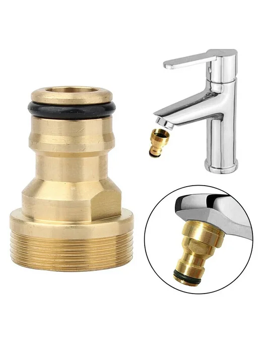 Латунный соединитель Peijian 1 2" 3 4" для крана 1pcs, L-St, 2 шт, фото 3