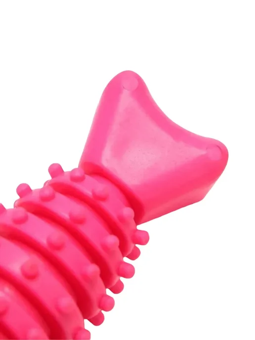 ToyForFun Игрушка для собак "Конфетка - прорезыватель зубов" 12см, розовый, фото 2