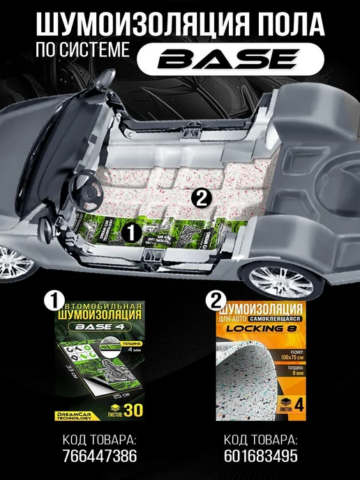 Шумоизоляция для авто самоклеящаяся DreamCar DreamCar lockin, вариант, фото 7