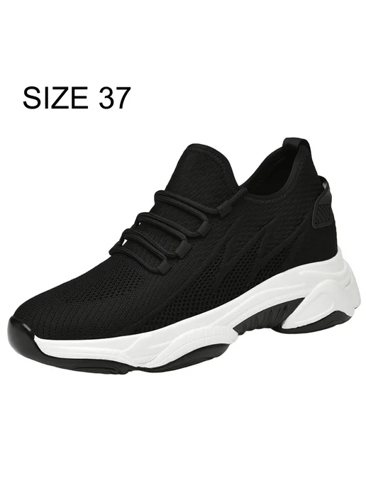 Elevateshoes мужские кроссы для бега черные 37, черный, фото 5