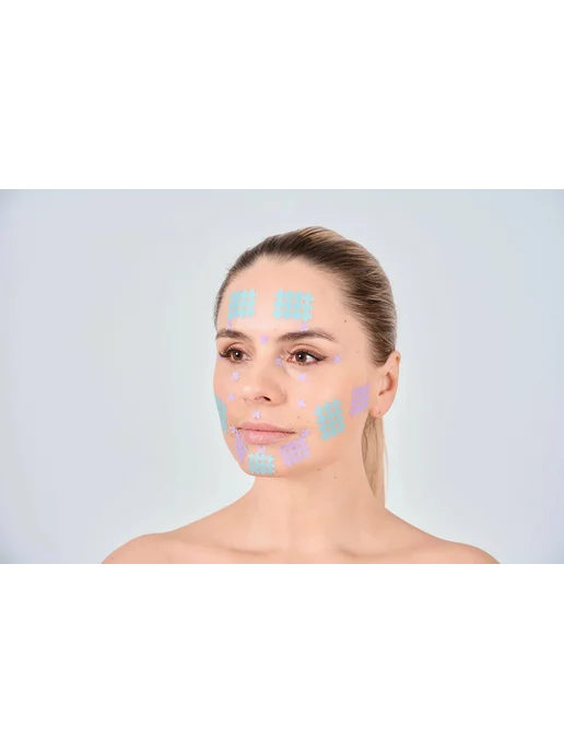 BBalance CROSS BEAUTY, косметологические кросс тейпы для лиц, фиолетовый, фото 2