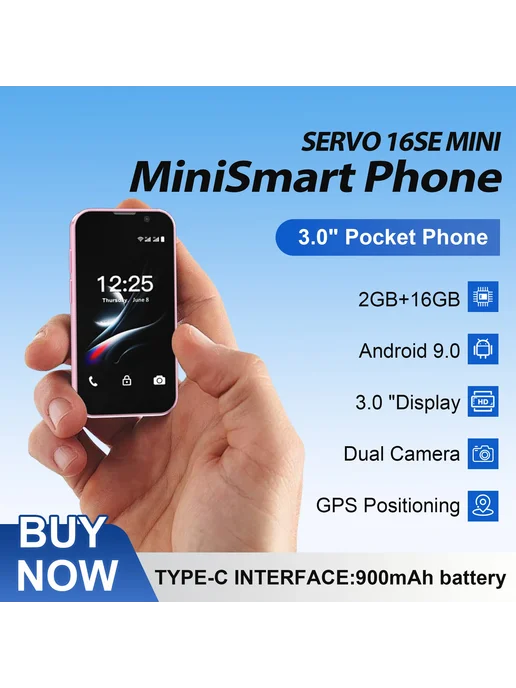 Смартфон SERVO Mini 3G 2/16 ГБ, золотой, фото 2