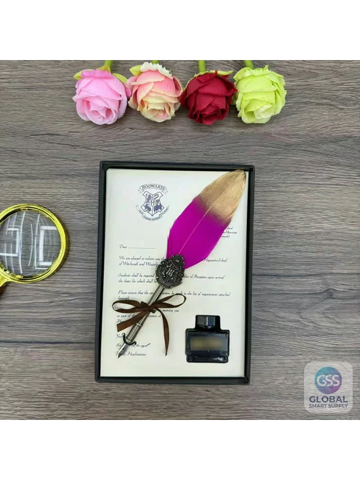 Нет бренда Перо для каллиграфии с держателем, малиновое, 0,5 мм, вариант
