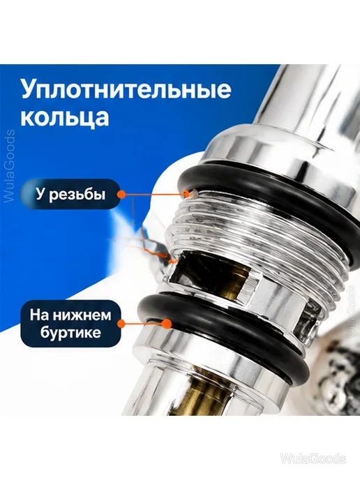 Дивертор для смесителя переключатель ванна душ, серый, фото 4