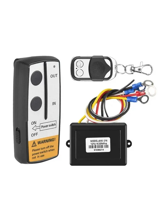Лебедка Warn 12V 50ft с беспроводным пультом для ATV, вариант, фото 2