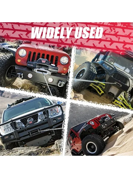 Лебедка Warn 12V 50ft с беспроводным пультом для ATV, вариант, фото 7