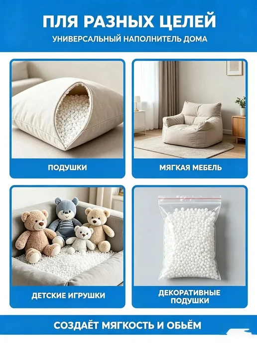 Наполнитель для кресла-мешка 20л, 20 л, фото 3