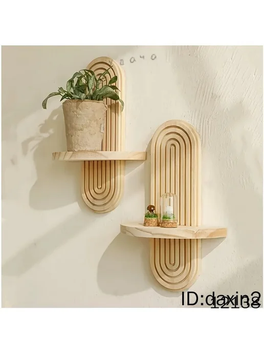 Настенная полка-домик из сосны, 20×9×30 см, 1 шт, 20x9x30 см, 1 шт, фото 3
