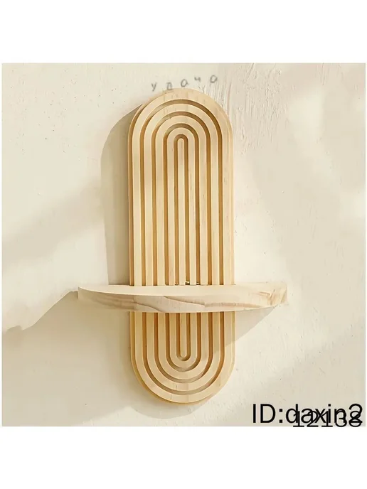 Настенная полка-домик из сосны, 20×9×30 см, 1 шт, 20x9x30 см, 1 шт, фото 4