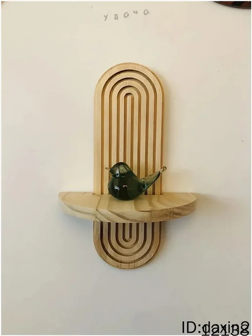 Настенная полка-домик из сосны, 20×9×30 см, 1 шт, 20x9x30 см, 1 шт, фото 7