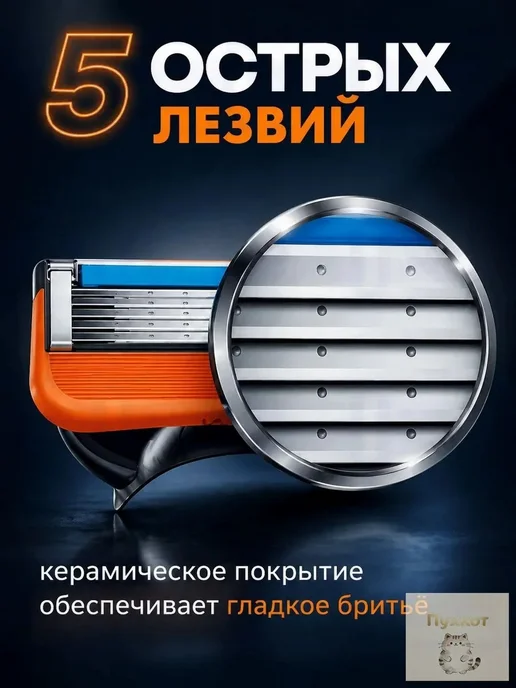 Сменные кассеты для бритвы Gillette Fusion 5, 24 шт, 24 шт, фото 7