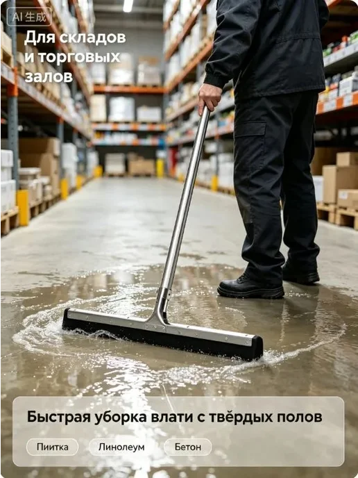 Водосгон для пола, вариант