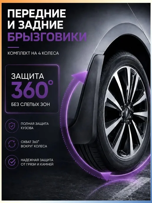 Брызговики, арт. Voyah Free Войя Фри I рестайлинг 20232026, вариант, фото 3
