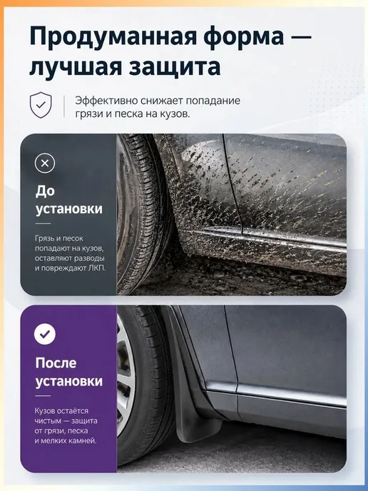 Брызговики, арт. Voyah Free Войя Фри I рестайлинг 20232026, вариант, фото 5