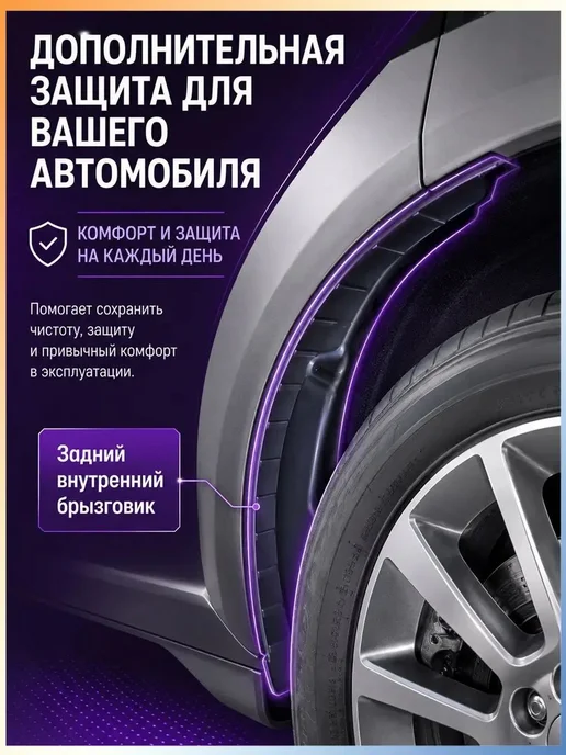 Брызговики, арт. Voyah Free Войя Фри I рестайлинг 20232026, вариант, фото 6