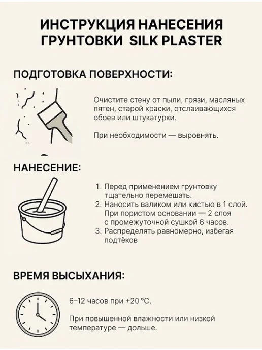Грунтовка Silk Plaster, Адгезионная, Влагозащитная, 5л., 1 кг, фото 4