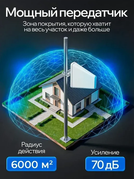 Усилитель сотовой связи и интернета, белый, фото 2