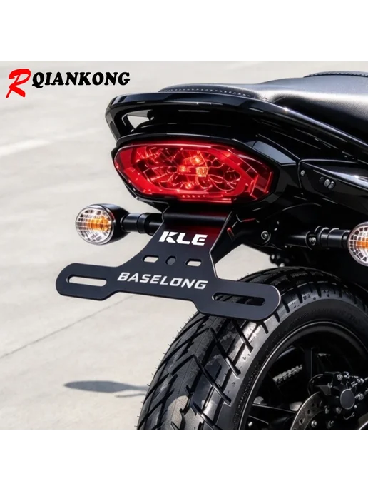 R QIANKONG Держатель номерного знака KLE500 для Kawasaki KLE500 SE KLE5, вариант, фото 2