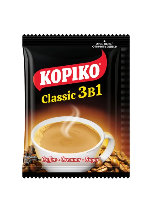 Кофейный напиток KOPIKO CLASSIC 3в1, 20 саше, вариант, фото 3