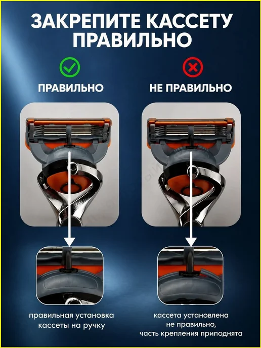 Мужской станок для бритья с триммером и 5 лезвиями, вариант, фото 4