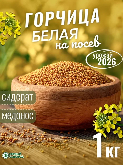 Горчица семена сидерат 1 кг, 1 кг
