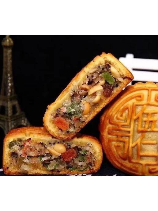Лунный пряник со вкусом пяти ядер 400 г кондитерского 2 шт, 400 г, 2 шт, фото 7