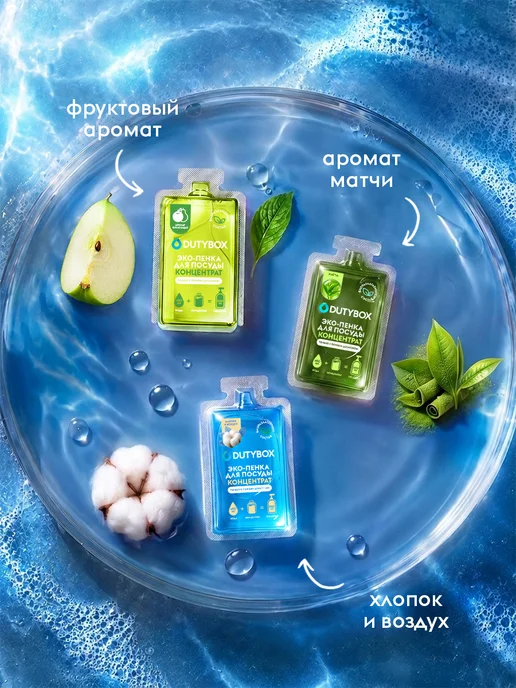 Средство для мытья посуды, 6 капсул 3 разных аромата, вариант, фото 2