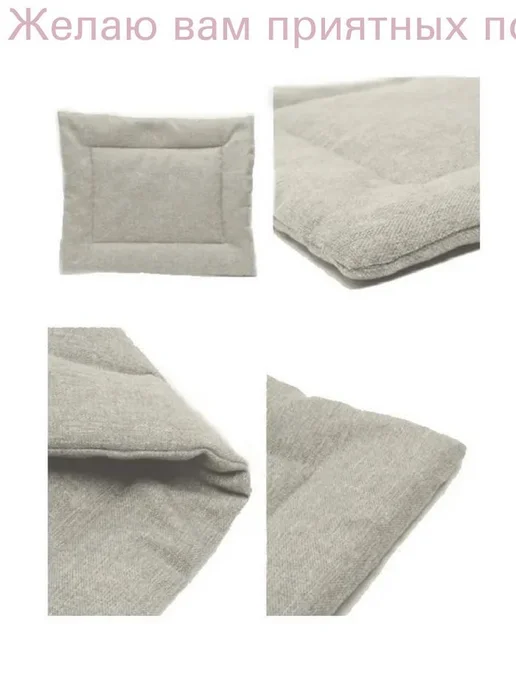 Лежанка для кошек и собак, 45х35 см, серая, 45x35 см, фото 5