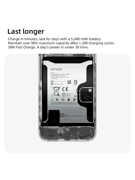 Смартфон Nothing Phone 4A Pro 12/256 ГБ, серебристый, фото 7