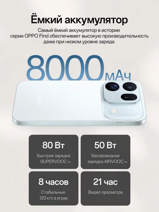 Смартфон OPPO Find X10 12/256 ГБ, голубой, фото 4