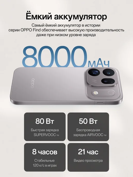Смартфон OPPO Find X10 12/512 ГБ, серый, фото 4