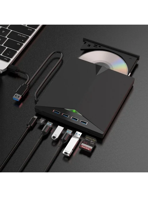 USB 3.0 CD DVD привод Type-C, вариант, фото 2