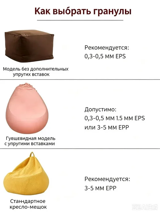 Наполнитель для кресла-мешка, вариант, фото 2
