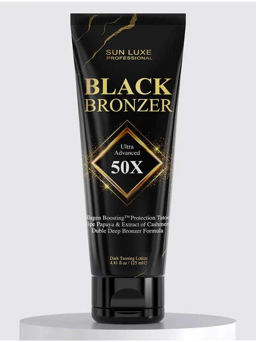 Крем для загара в солярии Black Bronzer 50х, черный