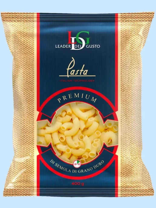 LEADER DEL GUSTO 400г Рожки обыкновенные гр.А Премиум, х 5, 400 г, фото 5