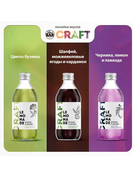 Лимонад StarBar Craft со вкусом Цветов Бузины, 12 шт х 0,33, 12 шт, фото 5