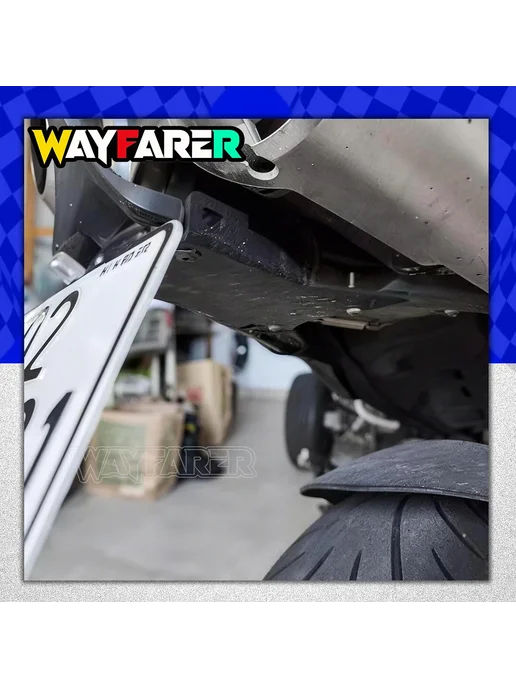MOKEZHAN НОВЫЙ Держатель номерного знака для YAMAHA FZ6 FZ6N FZ6S 200, черный, фото 4