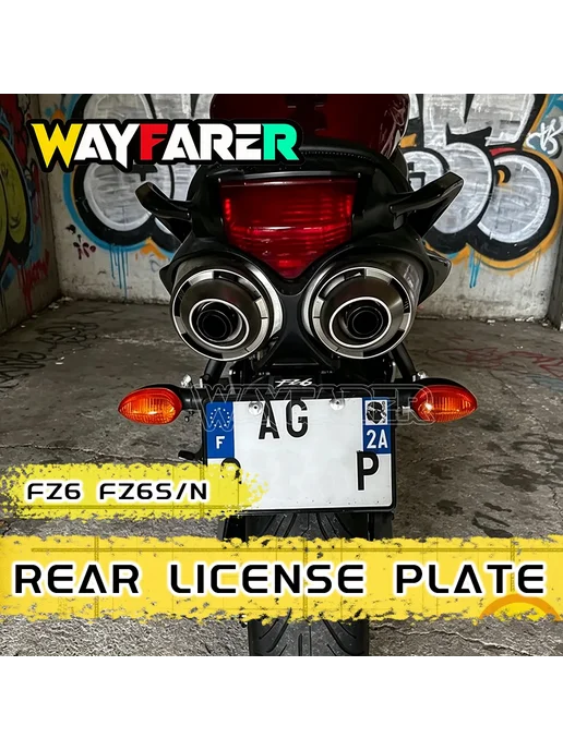 MOKEZHAN НОВЫЙ Держатель номерного знака для YAMAHA FZ6 FZ6N FZ6S 200, вариант, фото 2